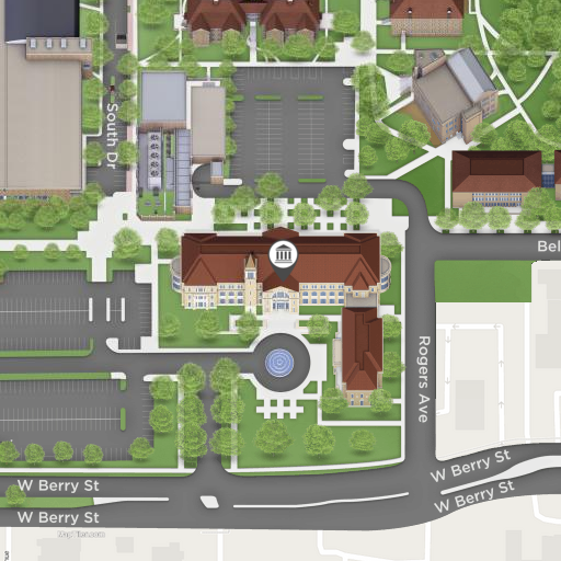 Campus map of The Harrison