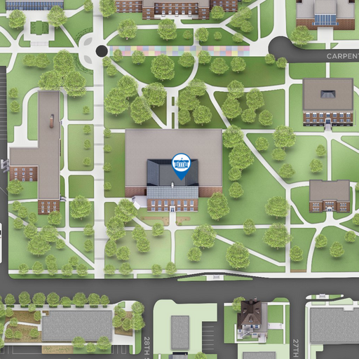 Map of Cowles Library