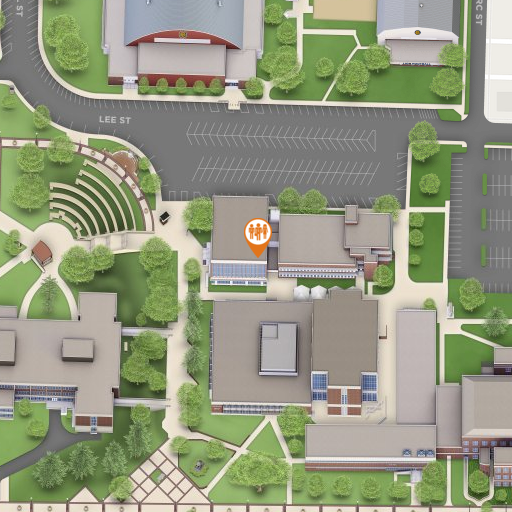 Map of Halladay Student Services Building