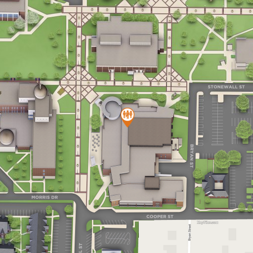 Map of Rayburn Student Center