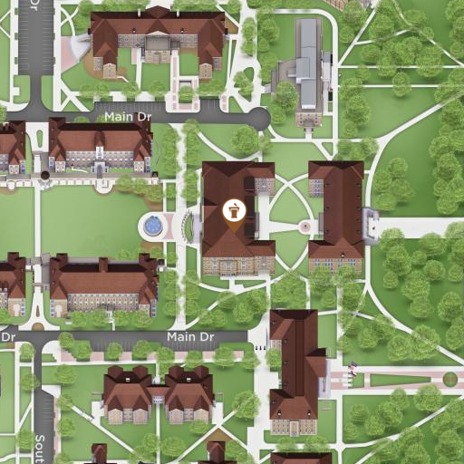 Map of Clarence and Kerry Scharbauer Hall