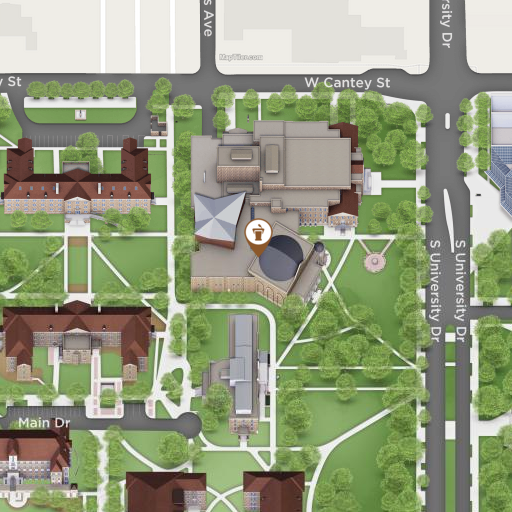 Map of Mary D. and F. Howard Walsh Center for Performing Arts