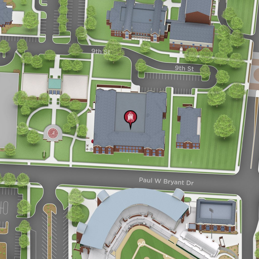 Map of Bryant Conference Center