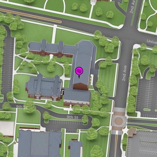 Map of Frank Moody Music Building