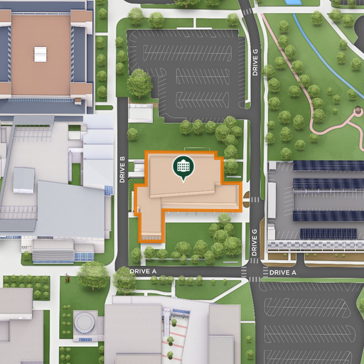 Map of Davidson-Gundy Alumni Center (DGA)