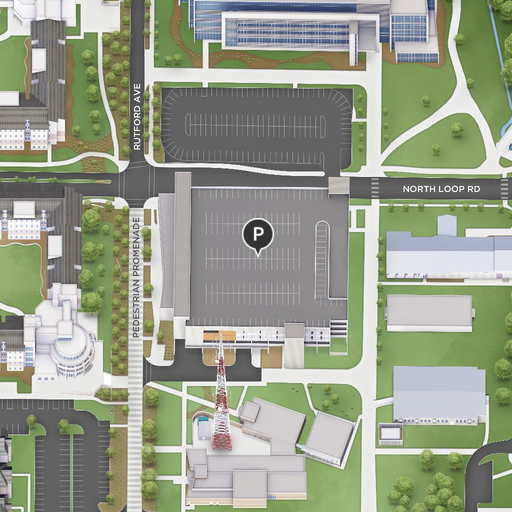 Map of Parking Structure 3 (PS3)