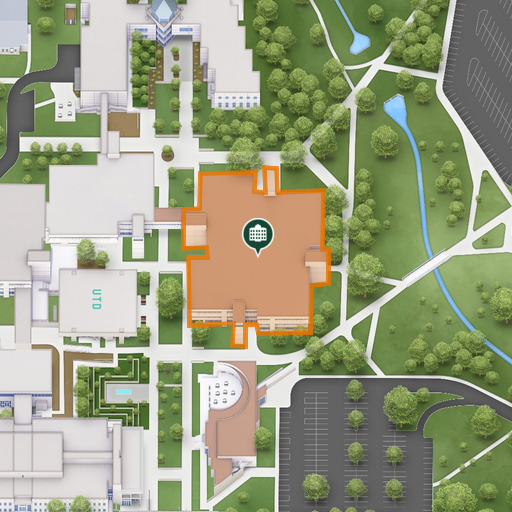 Map of Cecil H. Green Hall (GR)