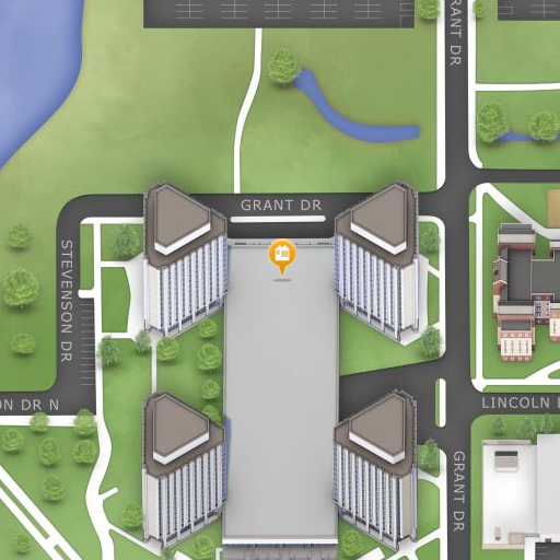 Map of Grant Towers North