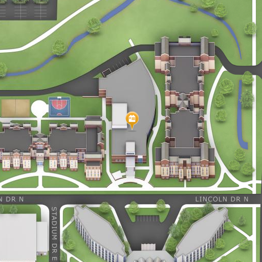 Map of New Residence Hall