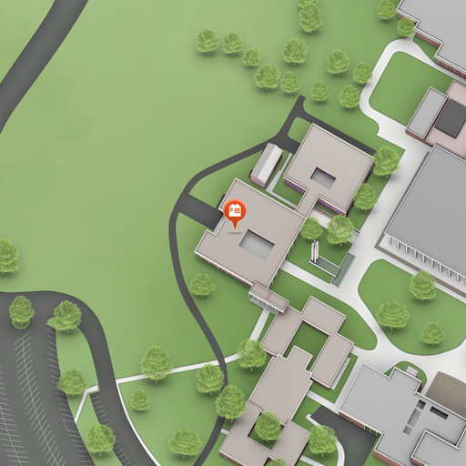 Map of SACT South Administration and Counseling Center