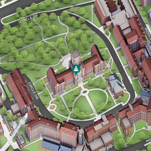 Map of Ayres Hall