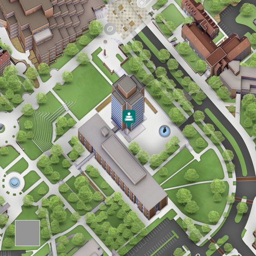 Map of McClung Tower and Plaza