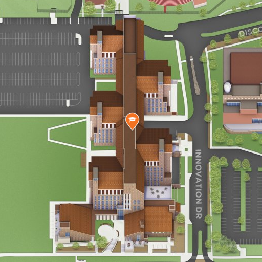 Map of Jennie Smoly Caruthers Biotec Building