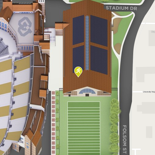 Map of Indoor Practice Facility