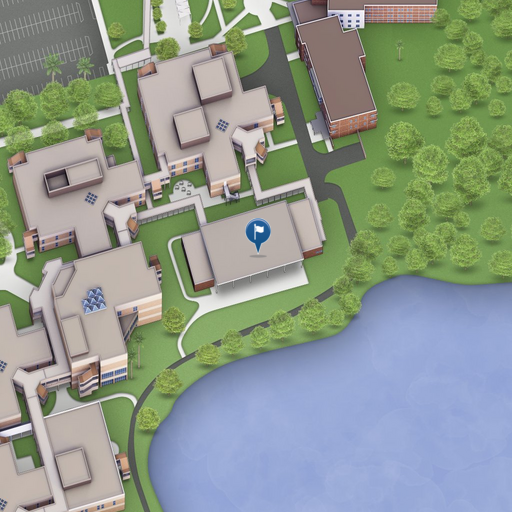 Map of West Campus Building 8 – Special Events Center