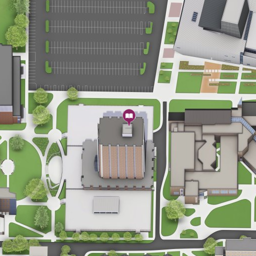 Map of Jerome Library