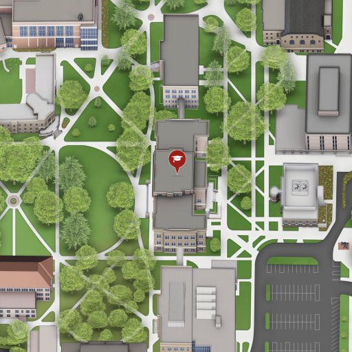 Map of University Hall