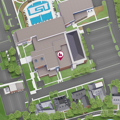 Map of Student Recreation Complex