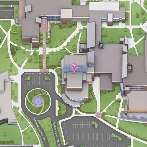 Map of  Building R, Performing Arts Center