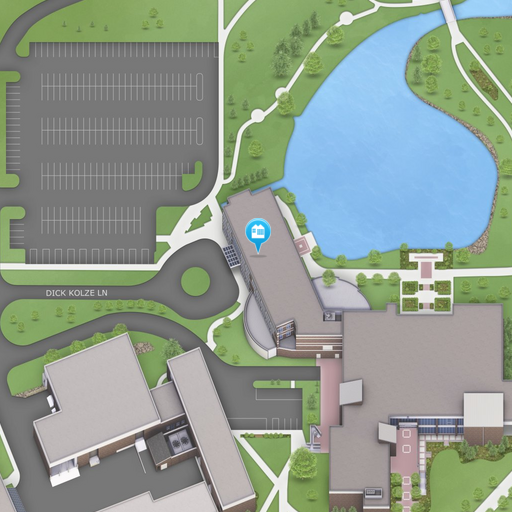 Map of Building W, Wojcik Conference Center