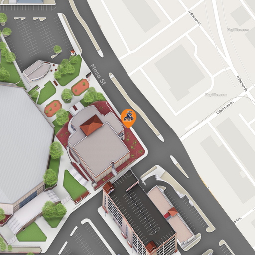 Map of Don Haskins Center