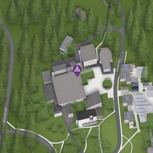 Map of Theater Arts Mainstage