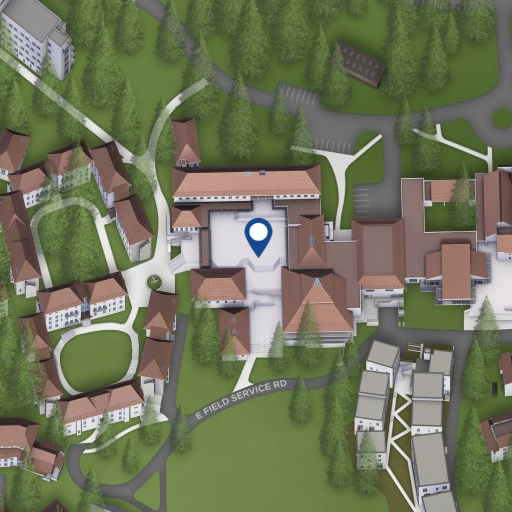 Map of Cowell Courtyard